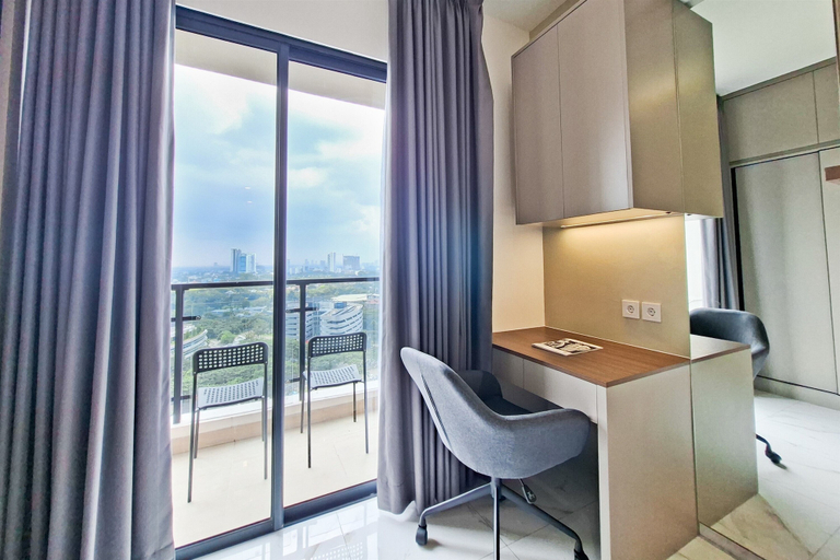 Room 3, Neat And Warm Studio Space At Apartment Sky House Bsd, South Tangerang