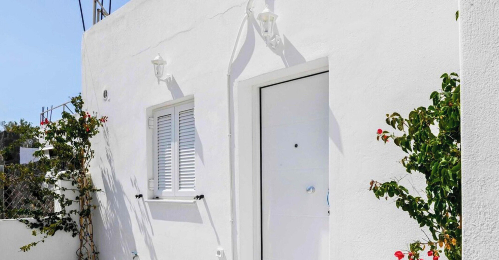 Exterior detail 3, Black Sand Santorini Studio, South Aegean