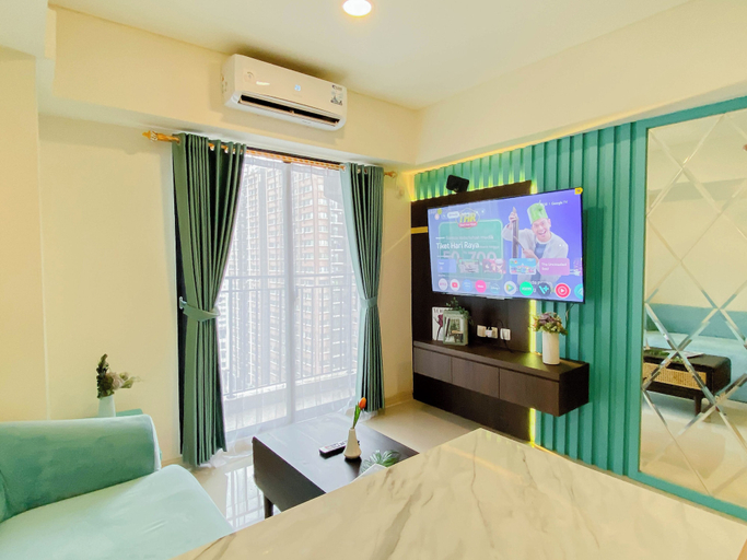 Interior 4, Comfy And Nice Cyan 2Br At Apartemen Meikarta District 1, Cikarang