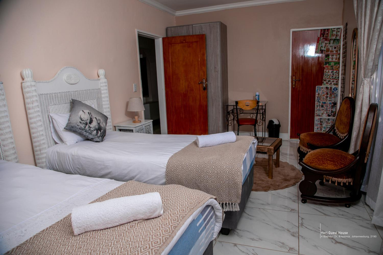 Bedroom 2, Heri guest house, City of Johannesburg