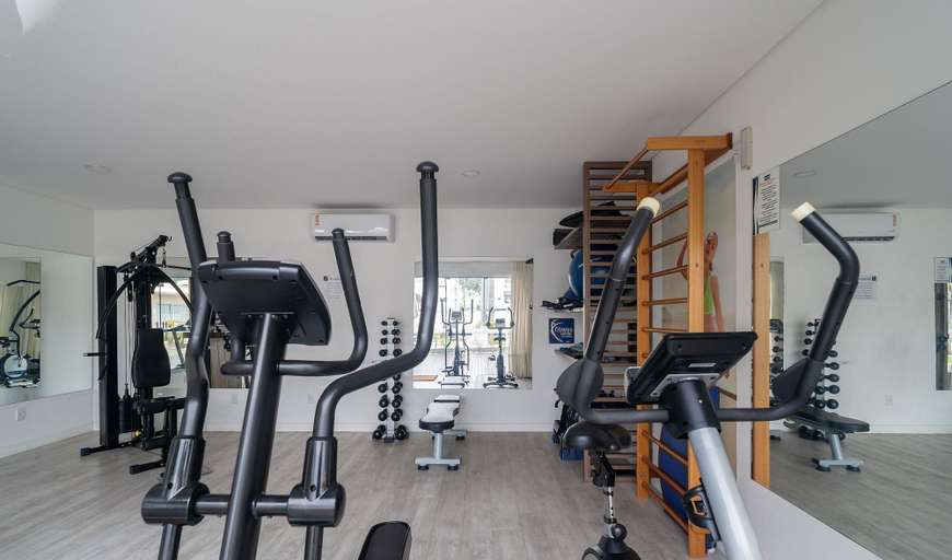 Fitness facility, Apto c/ Churrasqueira a 400m da Praia MDR0104, Florianopolis
