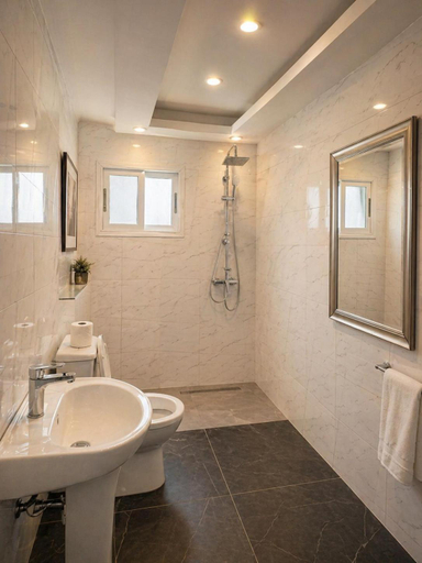 Bathroom 3, Hôtel Résidence Darou Khoudoss, Dakar