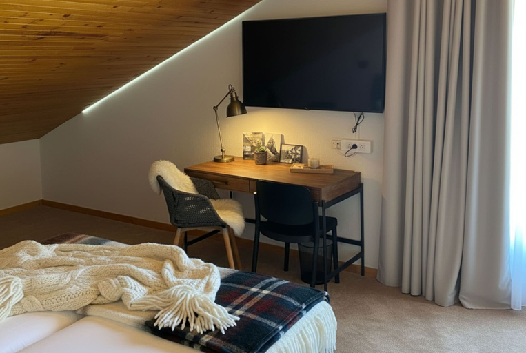 Bedroom 4, Hôtel Emeraude, Savoie
