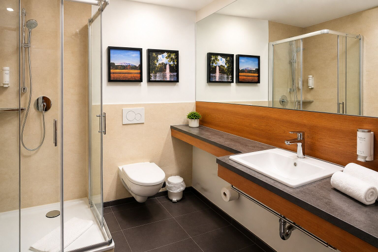 Bathroom 5, FlexInn Hotel Gelsenkirchen, Gelsenkirchen