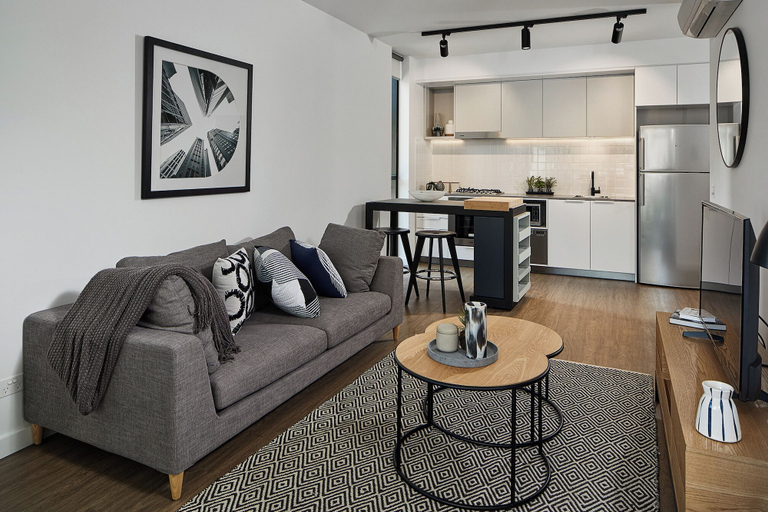 Living area 4, Kingstreet Residences, Bowen Hills