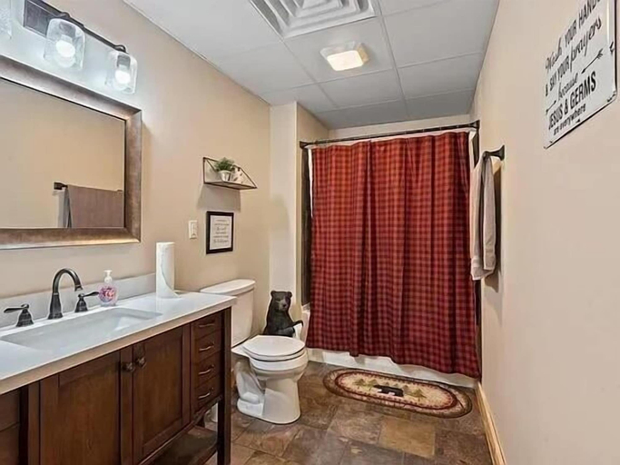 Bathroom, A Place In Time 2 Bedroom Cabin by RedAwning, Sevier