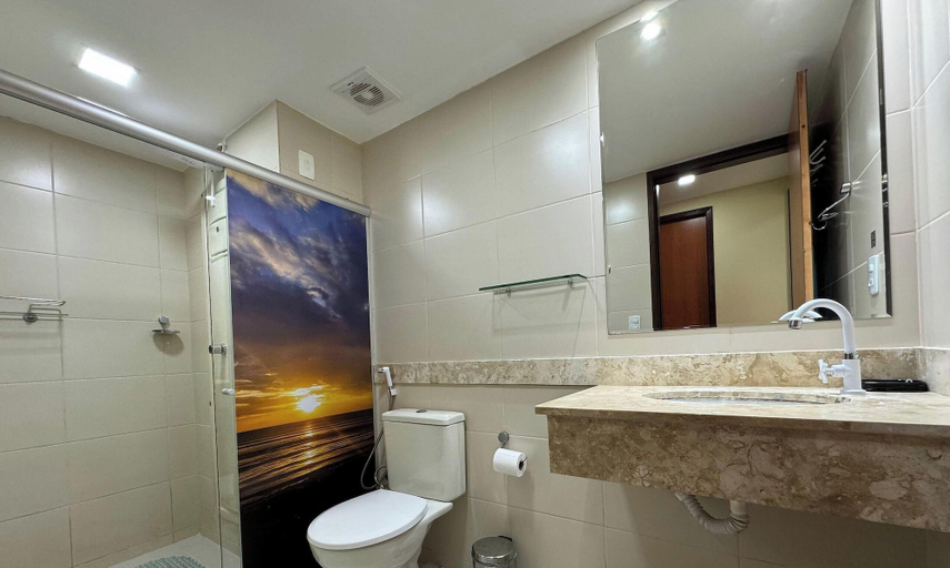 Bathroom, Mardisa Flat - Miramar Hospedagens, João Pessoa