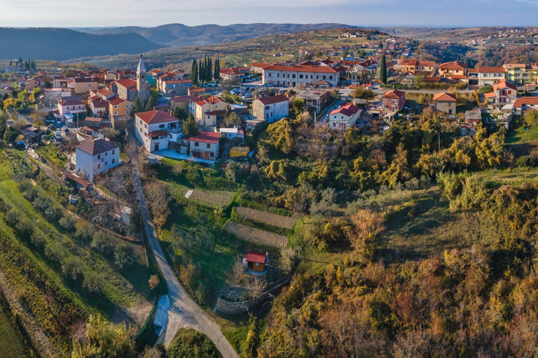 Aerial view 3, Rural Apt Lea for 2 /w Terrace, Koper