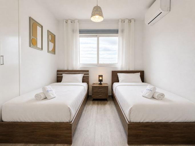 Bedroom 5, Olympus Stylish 2-BR Apt in Larnaca, Larnaca
