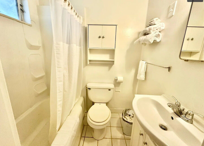Bathroom, Flora Motel, Clay