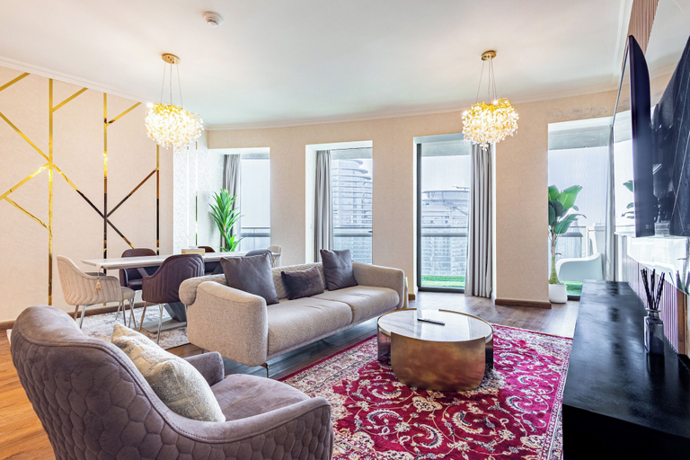 Living area 4, Burj Vista 2 Bedroom Apartment 5407, Dubai