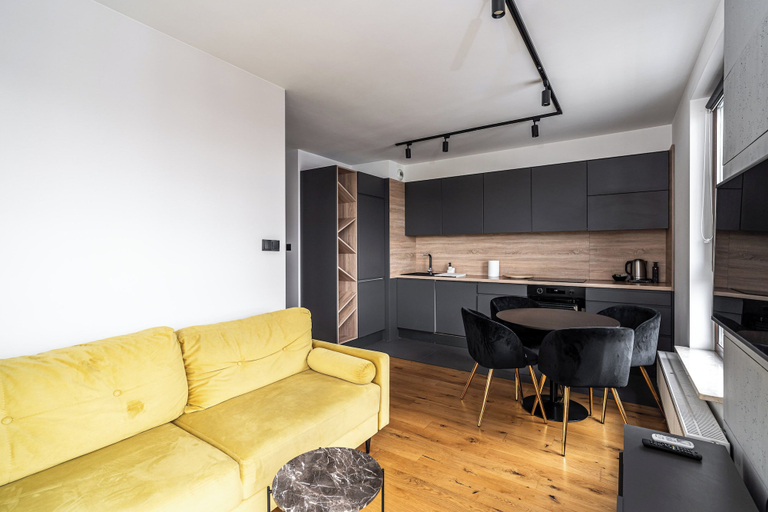 Living area 2, RentPlanet - Apartament Mistrzejowice, Kraków