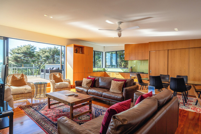 Living area 3, Hekereua Heights - Spa & Ocean Views, Auckland