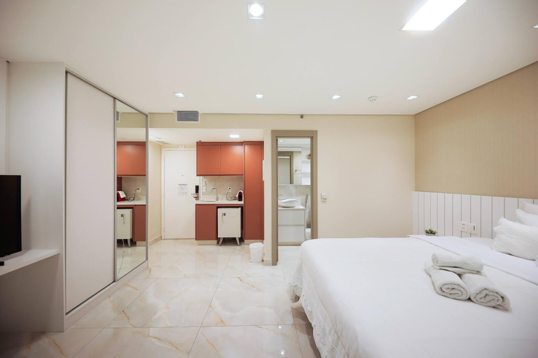 Bedroom 3, M N Flats Apartamento Dentro Do Hotel Av Ibirapuera 2534, São Paulo