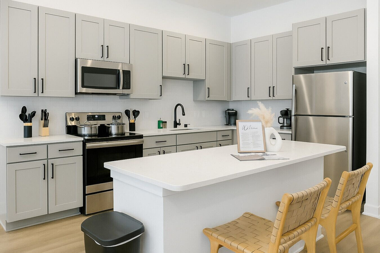 Interior 4, Stunning 1BR Getaway w/ Gym, Washer/dryer + Pool, Grayson