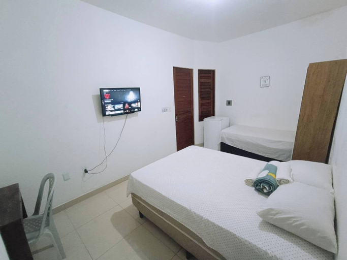 Bedroom 4, Pousada Maria Bonita - Centro, 10min da Praia de Camapum, Macau RN