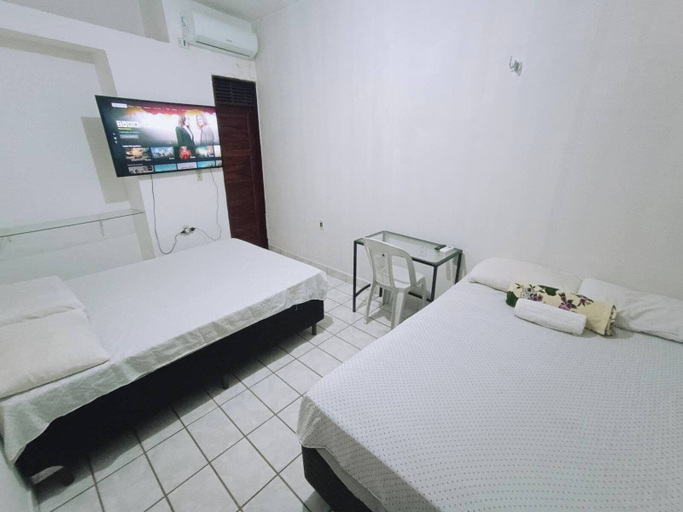 Bedroom 5, Pousada Maria Bonita - Centro, 10min da Praia de Camapum, Macau RN