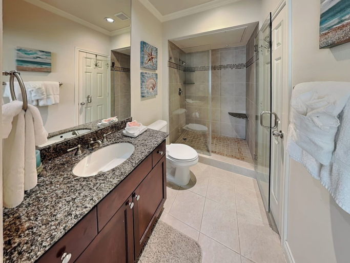 Bathroom, Saltwater Escape by Ryson Vacation Rentals, Galveston