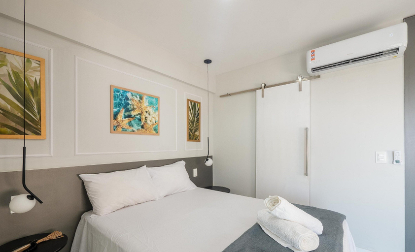 Room 3, Sua estadia com conforto em prédio c/ piscina e a Praia a Poucos Passos - PSPs, Salvador