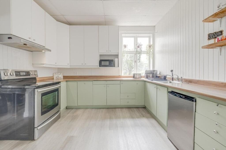 Private kitchen, Auberge du vieux pont, Portneuf