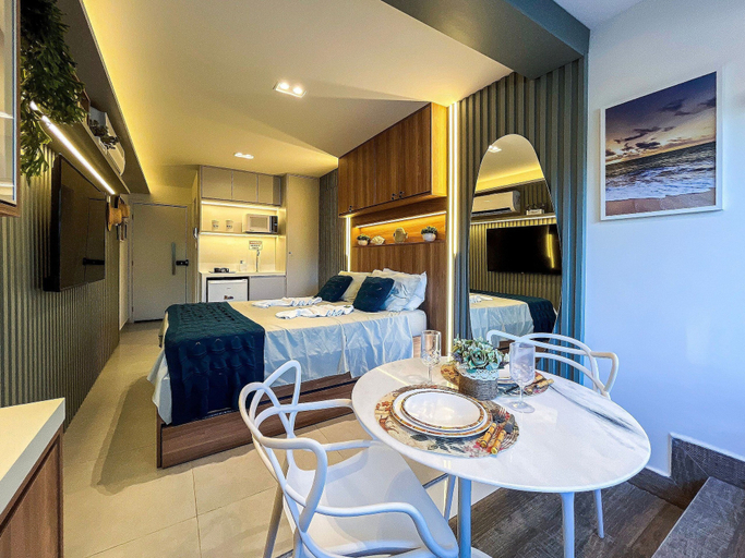 Room 3, Flat com piscina privativa a beira mar, Ipojuca