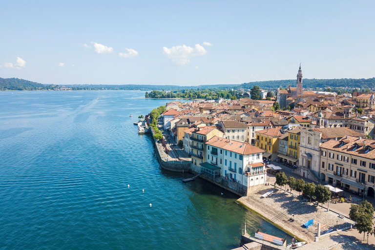 Aerial view, Specchio Di Cielo: Apartment With Terrace and AC Arona Center, Novara