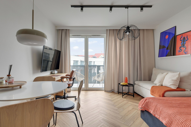 Living area, Mostek 2363 by Grand Apartments, Gdańsk City
