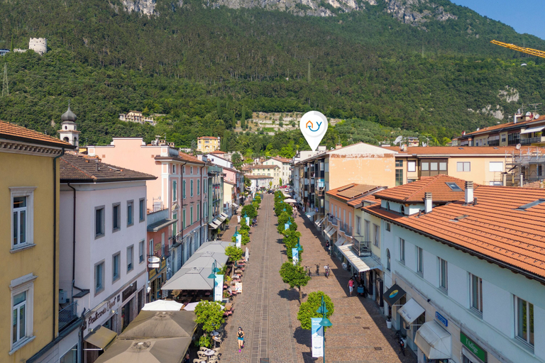 Aerial view 2, Casa Lucia in Old Riva Town With Balcony View, Trento