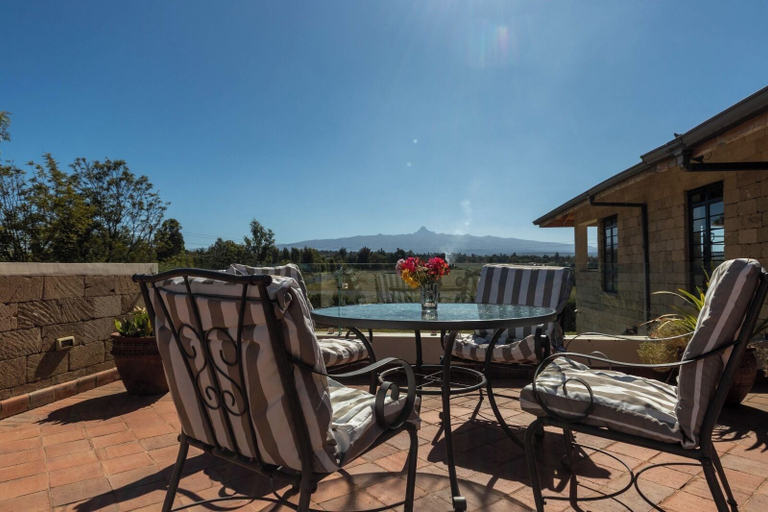 Outdoor dining, The Landing Nanyuki cottages, Kieni