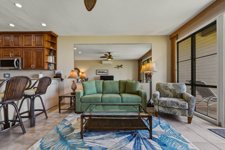 Living area 5, Napili Oceanfront 1br Condo Sleeps 4 - Unit B14 1 Bedroom Condo, Maui