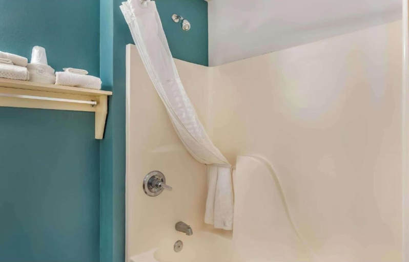Bathroom 4, Studio 6 Extended Stay Little Rock Southwest AR, Pulaski
