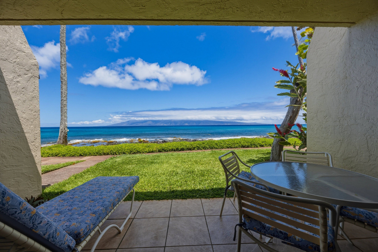 Outdoor dining 3, Oceanfront Maui Point Condo Sleeps 4 - Unit A3 1 Bedroom Condo, Maui