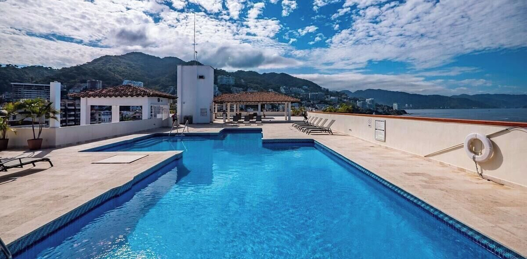 Pool, Ocean View 2Br Condo-balcony-beach-pool - 206, Puerto Vallarta