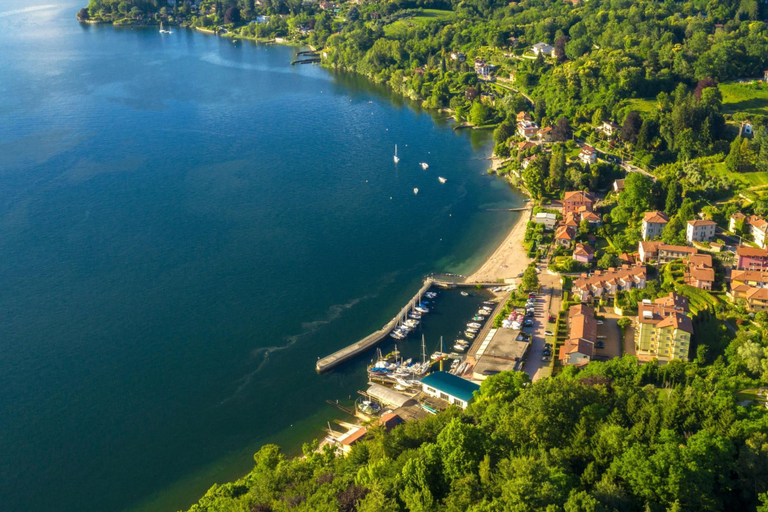 Aerial view, La Casa In Campagna: Rustic Retreat 800m From the Lake, Varese
