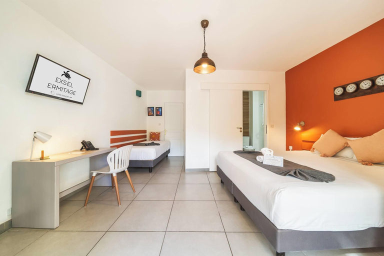 Bedroom 3, Hôtel Exsel Ermitage, Saint-Paul