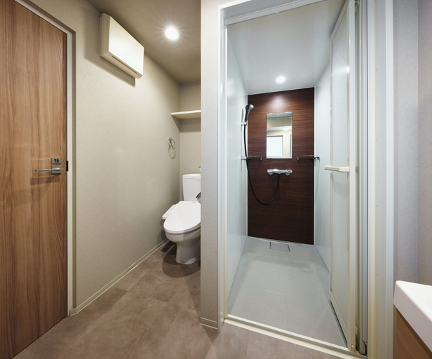 Bathroom 4, Residence Hotel Hakata 19, Fukuoka