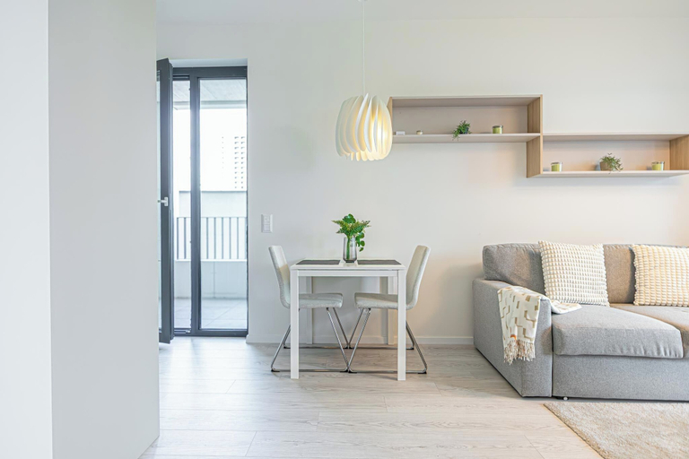 Living room 5, 1BR Apartment Near Airport with Parking, Bratislava