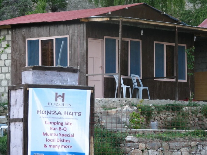Exterior detail, Hunza Huts & Resort, Northern Areas