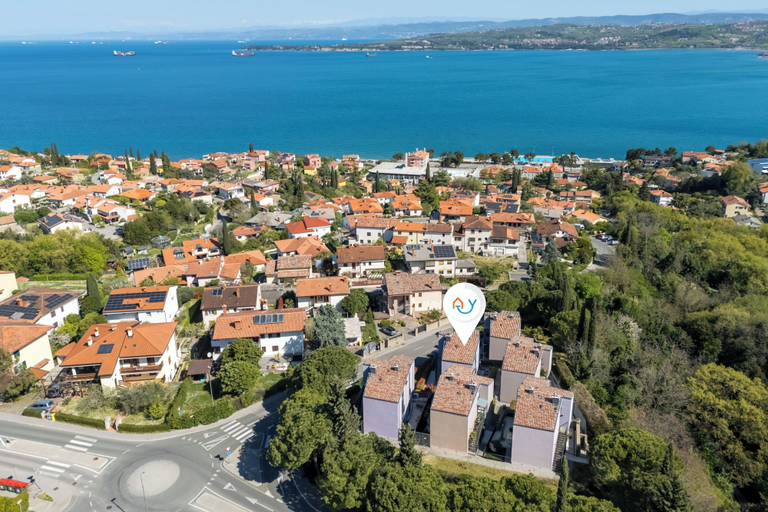 Aerial view, Azure Adriatic Residence w/ Sea-view Balcony, Koper