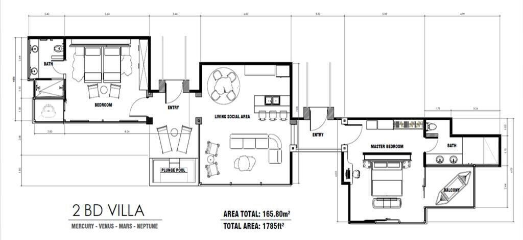 Floor plan, Origins Astral, Upala