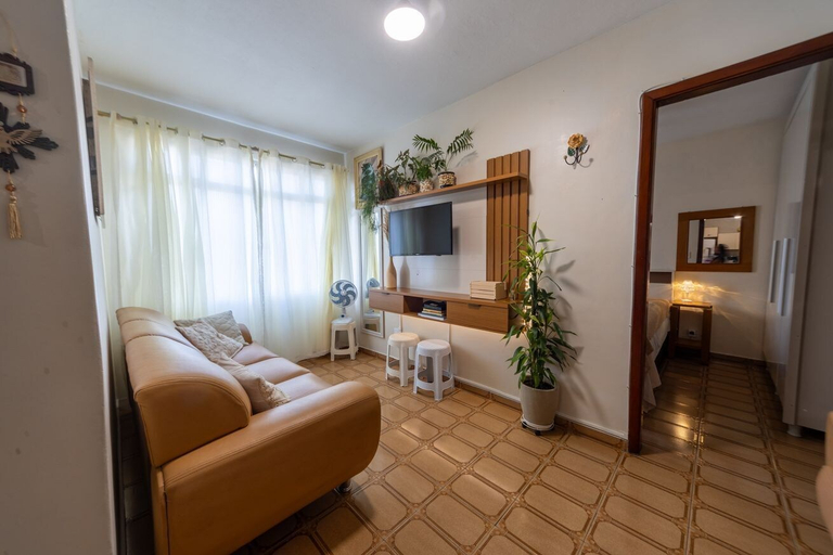 Room 2, Apartamento com Garagem a 450m da Praia do Forte, São Vicente