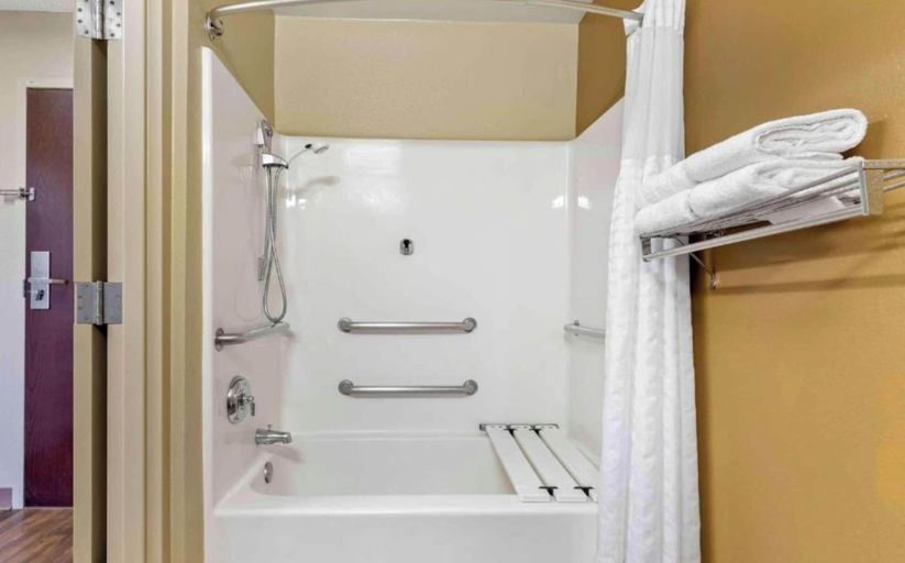 Bathroom 4, Studio 6 Extended Stay Sacramento Arden Way CA, Sacramento