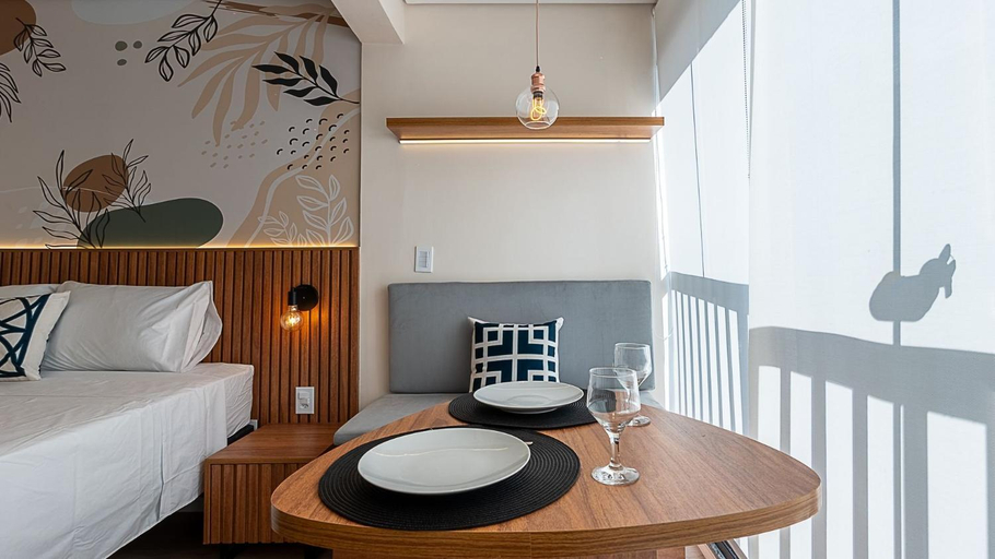 Bedroom 2, Studios modernos e completos ao lado da estacao Vila Mariana, São Paulo