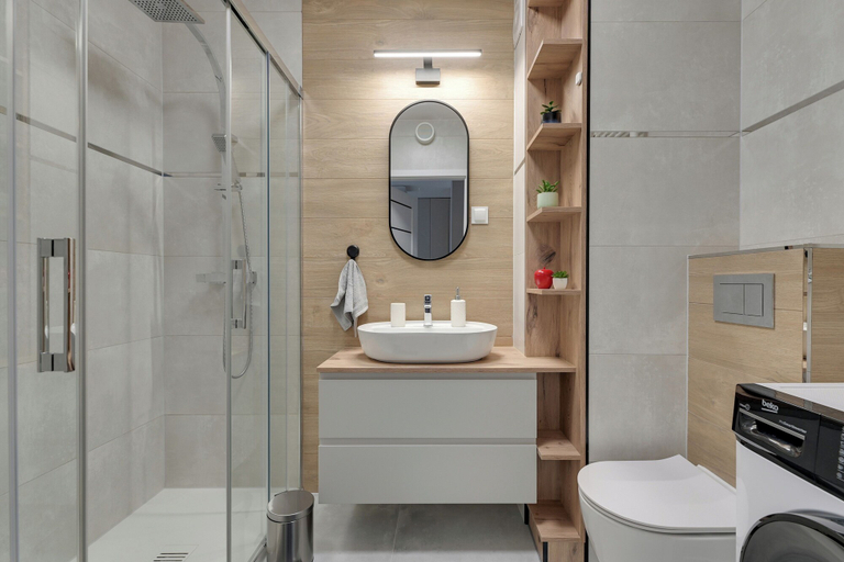 Bathroom 4, Mostek 2382 by Grand Apartments, Gdańsk City