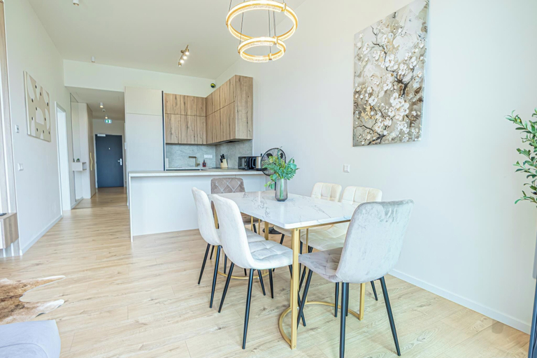 Family dining 5, Premium 2BR & 1LR Apt with Skyline View, Bratislava II