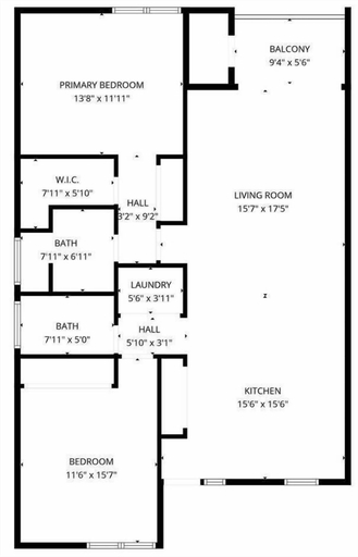 Floor plan, Runaway Bay 276 2 Bedroom Home, Manatee