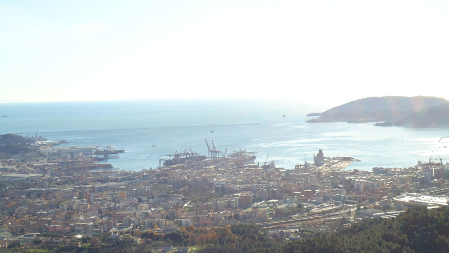 Aerial view, ciccio pinolo, La Spezia