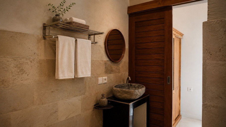Bathroom 2, Fortuna Romantic Villa Petulu by TVM, Gianyar