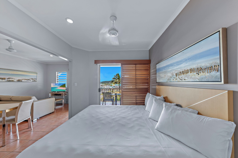 Bedroom 3, at Boathaven Bay Holiday Apartments, Whitsunday