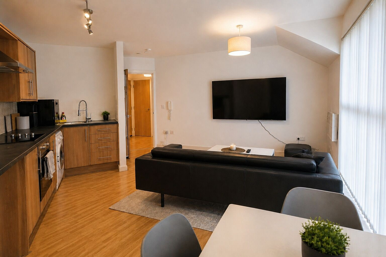 Living area 2, Webster Road Park Loft Apartment, Sefton